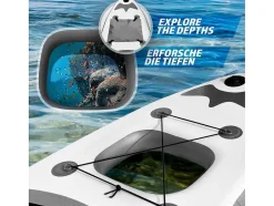 Vente-unique Watersport-Sup Board Anubis 366 Cm - Zilver - Incl. Accessoires