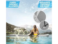 Vente-unique Watersport-Sup Board Anubis 366 Cm - Zilver - Incl. Accessoires
