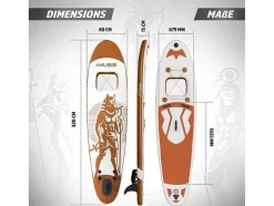 Vente-unique Watersport-Sup Board Bastet 320 Cm - Rose Goud - Incl. Accessoires