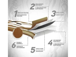 Vente-unique Watersport-Sup Board Gold Ra 320 Cm - Goud - Incl. Accessoires