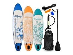 Vente-unique Watersport-Sup Board Kraken 305 Cm - Oranje - Incl. Accessoires