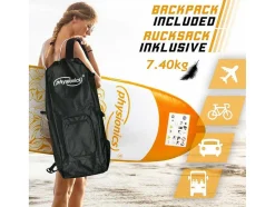 Vente-unique Watersport-Sup Board Kraken 305 Cm - Oranje - Incl. Accessoires