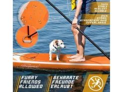 Vente-unique Watersport-Sup Board Kraken 305 Cm - Oranje - Incl. Accessoires