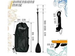 Vente-unique Watersport-Sup Board Kraken 305 Cm - Oranje - Incl. Accessoires