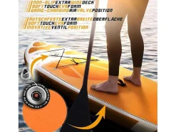 Vente-unique Watersport-Sup Board Kraken 366 Cm - Oranje - Incl. Accessoires