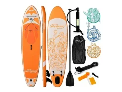 Vente-unique Watersport-Sup Board Kraken 366 Cm - Oranje - Incl. Accessoires