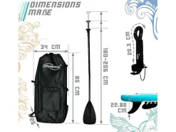 Vente-unique Watersport-Sup Board Nymphe 305 Cm - Mintgroen - Incl. Accessoires