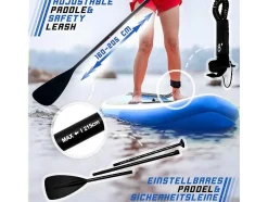 Vente-unique Watersport-Sup Board Poseidon 320 Cm - Blauw - Incl. Accessoires