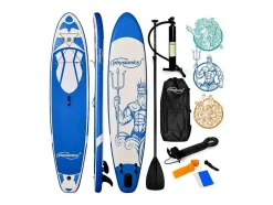 Vente-unique Watersport-Sup Board Poseidon 366 Cm - Blauw - Incl. Accessoires