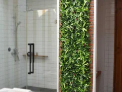 Vente-unique Plantenwand-Synthetische Groene Begroeide Muur - Pakket Van 3M - Ikaz