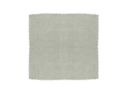 OZAIA Textiel Voor Eettafel-Tafelkleed + 4 Katoenen Servetten - Beige Rand - Groen - 140 X 240 Cm - Loania