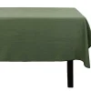 OZAIA Textiel Voor Eettafel-Tafellaken Van Katoen En Linnen Met Zwarte Rand - 170 X 300 Cm - Kaki - Borina