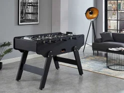 Vente-unique Spel Voor Binnen-Tafelvoetbal Lionel Van Mdf - L153 X B77,6 X H96 Cm - Zwart