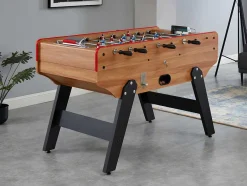 Vente-unique Spel Voor Binnen-Tafelvoetbal Met Muntautomaat Henry Van Mdf - L153 X B77,6 X H96 Cm - Eikenkleur