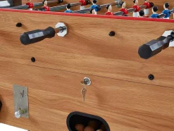 Vente-unique Spel Voor Binnen-Tafelvoetbal Met Muntautomaat Henry Van Mdf - L153 X B77,6 X H96 Cm - Eikenkleur