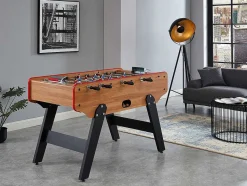 Vente-unique Spel Voor Binnen-Tafelvoetbal Paulo Van Mdf - L153 X B77,6 X H96 Cm - Eiken