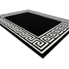 RugsX Groot Tapijt-Tapijt Bcf Morad Grek Grieks - Zwart 140X200 Cm