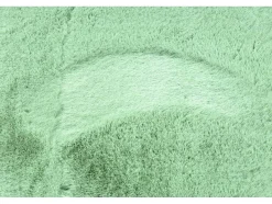RugsX Tapijt Rond-Tapijt Bunny Rond Groen Imitatie Konijnenvacht Cercle 80 Cm