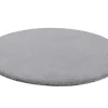 RugsX Tapijt Rond-Tapijt Bunny Rond Zilver Imitatie Konijnenvacht Cercle 160 Cm