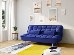 OZAIA Woonkamertapijt-Tapijt Camden - Polyester - 160 X 230 Cm - Mosterdkleur, Marineblauw, Grijs