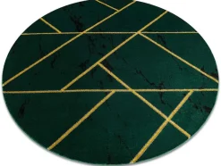 RugsX Tapijt Rond-Tapijt Emerald Exclusief 1012 Cirkel - Glamour, Stijlvol Marmer, Geome Cercle 200 Cm