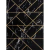 RugsX Klein Tapijt-Tapijt Emerald Exclusief 2000 Glamour, Stijlvol Geometrisch, Marmer Zw 120X170 Cm