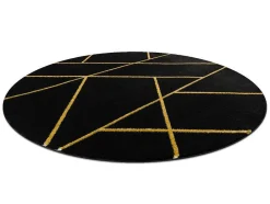 RugsX Tapijt Rond-Tapijt Emerald Exclusief 1012 Cirkel - Glamour, Stijlvol Marmer, Geome Cercle 120 Cm