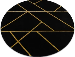 RugsX Tapijt Rond-Tapijt Emerald Exclusief 1012 Cirkel - Glamour, Stijlvol Marmer, Geome Cercle 120 Cm