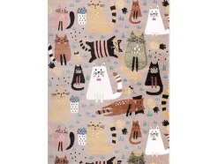 RugsX Kindervloerkleed-Tapijt Fun Kittens Voor Kinderen, Katten Beige 200X290 Cm