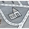 RugsX Kindervloerkleed-Tapijt Fun Strade Voor Kinderen, Straat, Stad Van Grijs 200X290 Cm