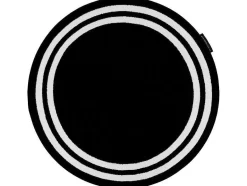 RugsX Tapijt Rond-Tapijt Hampton Kader Rond Zwart Cercle 140 Cm