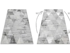 RugsX Groot Tapijt-Tapijt Lira E1627 Drieho Geometrisch, Structureel, Modern, Glamour - G 200X290 Cm
