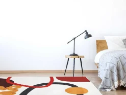 OZAIA Woonkamertapijt-Tapijt Met Relief - Bedrukt Katoen - 120 X 170 Cm - Multikleuren - Palmas