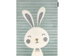 RugsX Kindervloerkleed-Tapijt Petit Rabbit Konijn , Konijntje Groen 140X190 Cm