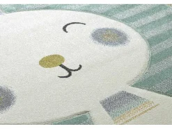 RugsX Kindervloerkleed-Tapijt Petit Rabbit Konijn , Konijntje Groen 140X190 Cm