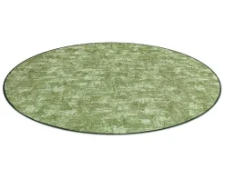 RugsX Tapijt Rond-Tapijt Rond Solid Groen 20 Beton Cercle 100 Cm