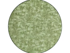 RugsX Tapijt Rond-Tapijt Rond Solid Groen 20 Beton Cercle 170 Cm