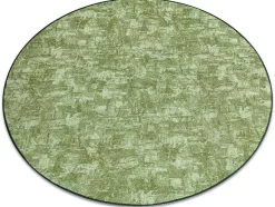 RugsX Tapijt Rond-Tapijt Rond Solid Groen 20 Beton Cercle 170 Cm