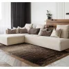 RugsX Tapijt Hoogpolig-Tapijt Shaggy Flim 007-B3 Modern, Strips - Structureel, Bruin 80X150 Cm