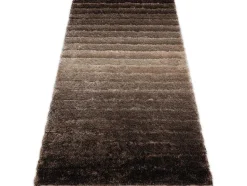 RugsX Tapijt Hoogpolig-Tapijt Shaggy Flim 007-B3 Modern, Strips - Structureel, Bruin 80X150 Cm