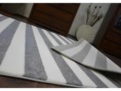 RugsX Groot Tapijt-Tapijt Sketch - F758 Grijs /Wit - Strepen 200X290 Cm