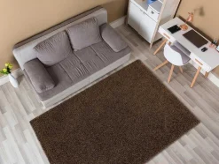 RugsX Tapijt Hoogpolig-Tapijt Soffi Shaggy 5Cm Bruin 160X220 Cm