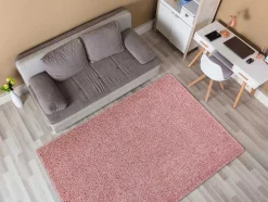 RugsX Tapijt Hoogpolig-Tapijt Soffi Shaggy 5Cm Rozekleuring 80X150 Cm