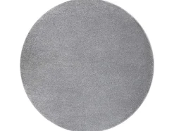 RugsX Tapijt Rond-Tapijt Softy Cirkel Uniform, Enkele Kleur Grijs Cercle 200 Cm