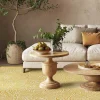 OZAIA Tapijt Van Vinyl-Tapijt Van Vinyl Met Bloemmotieven - 120 X 180 Cm - Geel En Wit - Capucina