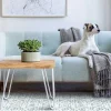 OZAIA Tapijt Van Vinyl-Tapijt Van Vinyl Met Cementtegeleffect - 120 X 180 Cm - Blauw En Wit - Princy