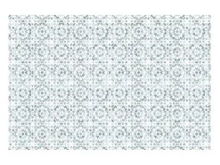 OZAIA Tapijt Van Vinyl-Tapijt Van Vinyl Met Cementtegeleffect - 120 X 180 Cm - Blauw En Wit - Princy