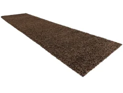 RugsX Tapijt Hoogpolig-Tapijt, Vloerbekleding Soffi Shaggy 5Cm Bruin - Voor Keuken, Naar De G 70X300 Cm