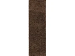 RugsX Tapijt Hoogpolig-Tapijt, Vloerbekleding Soffi Shaggy 5Cm Bruin - Voor Keuken, Naar De G 70X300 Cm