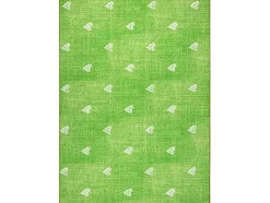 RugsX Kindervloerkleed-Tapijt Voor Kinderen Hearts Jeans Gewreven Harten, Kinderen - Groen 300X450 Cm